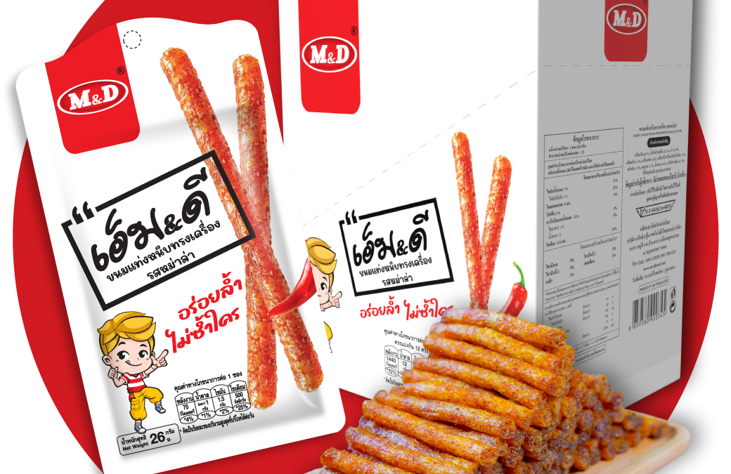 M&D Latiao Spicy Sticks Mala Flavor